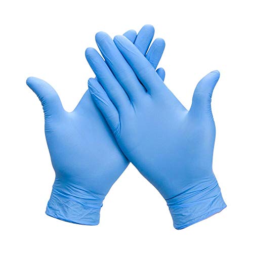 GUANTES DE NITRILO AZUL S/POLVO 1/100