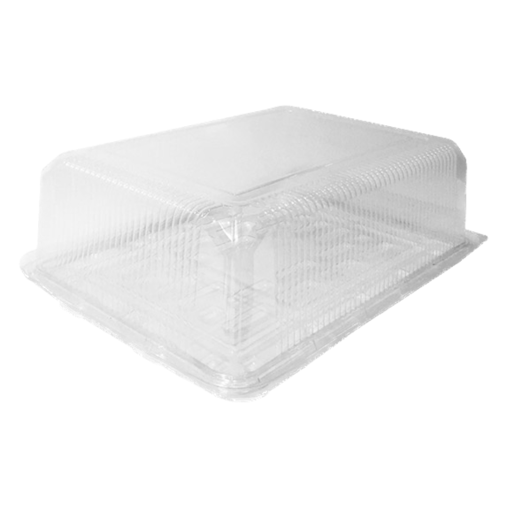 BANDEJA RECTANGULAR 1/4" P/BIZCOCHO TRANSPARENTE Ref. PC-776 T y F.