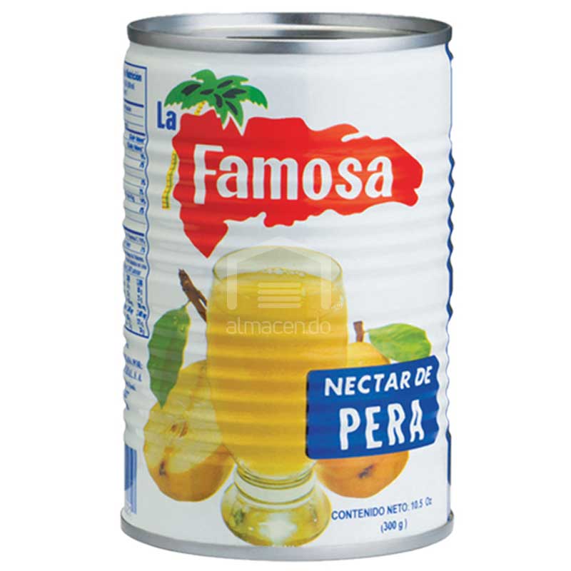 JUGO NECTAR DE PERA LA FAMOSA 48/10.5,OZ