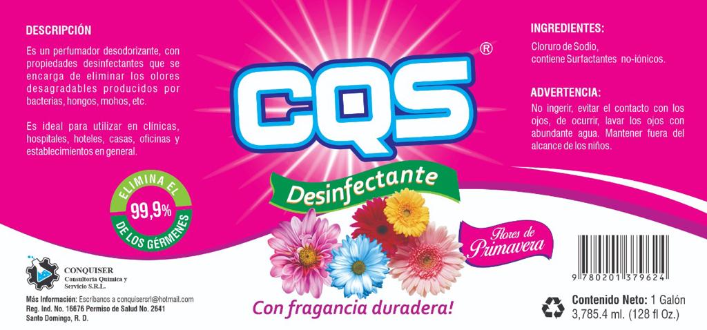 DESINFECTANTE FLORAL CQS GL