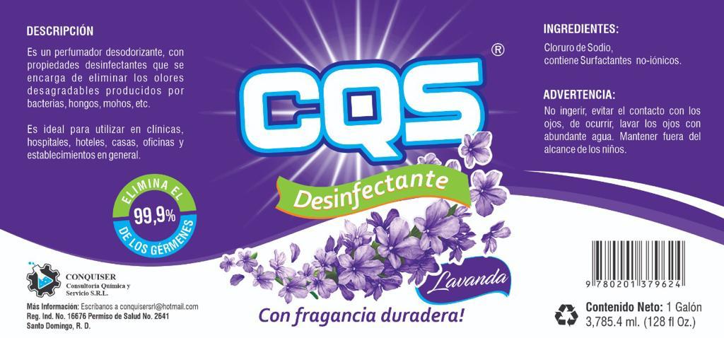 DESINFECTANTE LAVANDA CQS GL