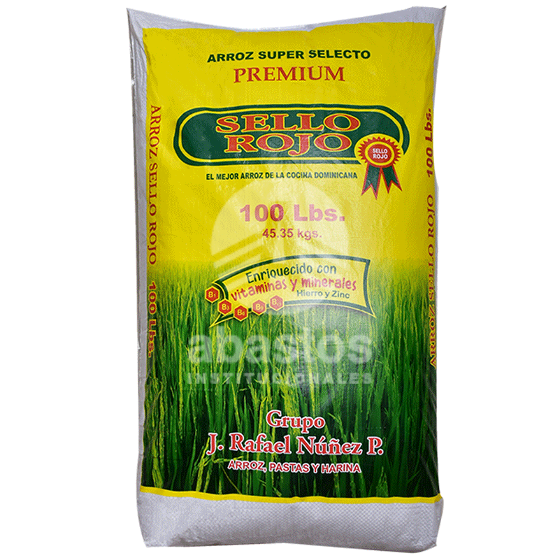 ARROZ SELLO ROJO 100,LB