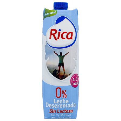 LECHE SIN LACTOSA RICA 12/1LT