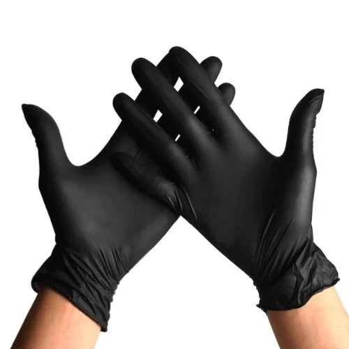 GUANTES DE NITRILO NEGRO S/POLVO 1/100