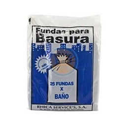 [SJ0058] FUNDAS NEGRA 4 GL. 30/25 PAQ.