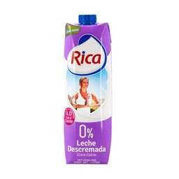 [SJ0099] LECHE DESCREMADA RICA 12/1LT