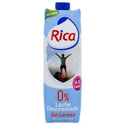 [SJ0100] LECHE SIN LACTOSA RICA 12/1LT